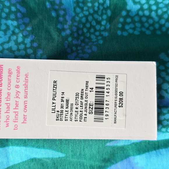 Lilly Pulitzer Sz 14 Axton Dress Nwt $208.00 - Picture 4 of 4